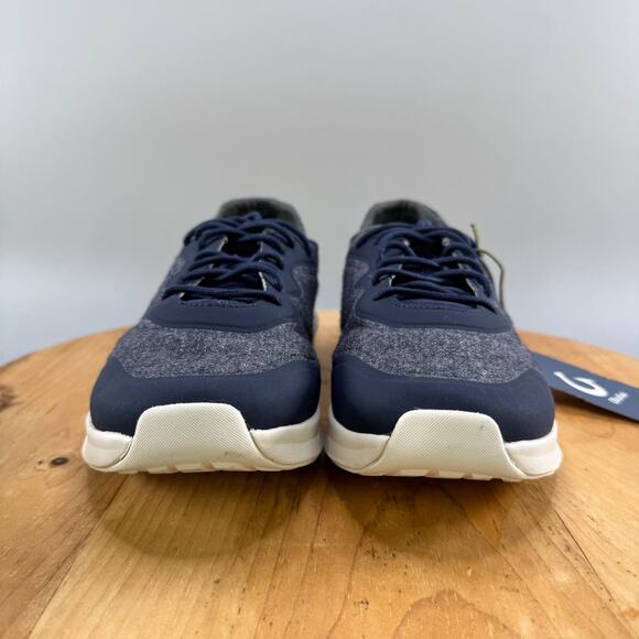 OluKai Koheo Hulu Men’s Size 11.5 Shoes Navy Blue Wool‎ Convertible Sneakers NEW main image 5